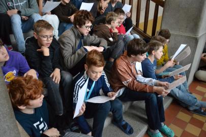 Zpívání na schodech